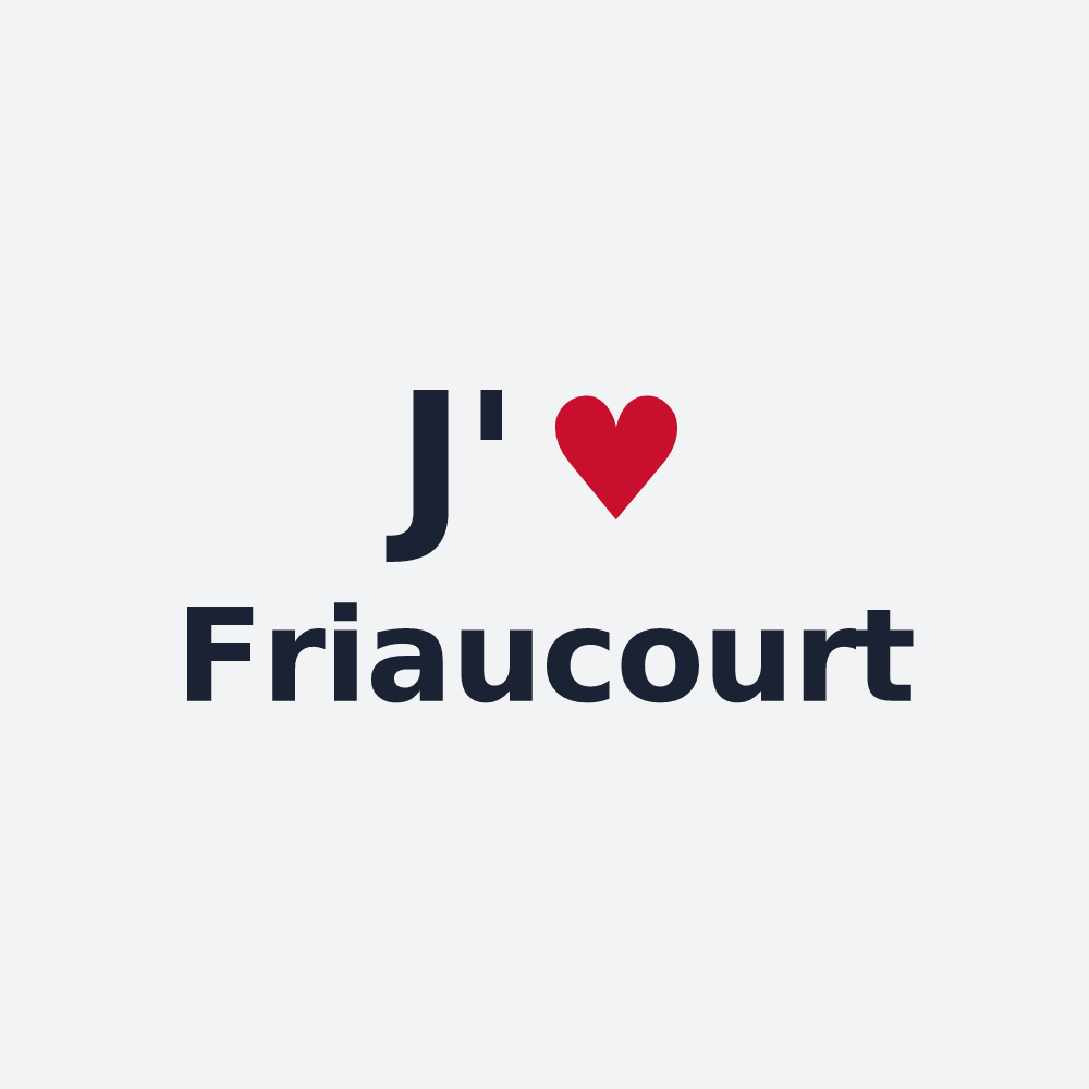 Poster personnalisé Friaucourt — design J'aime Friaucourt