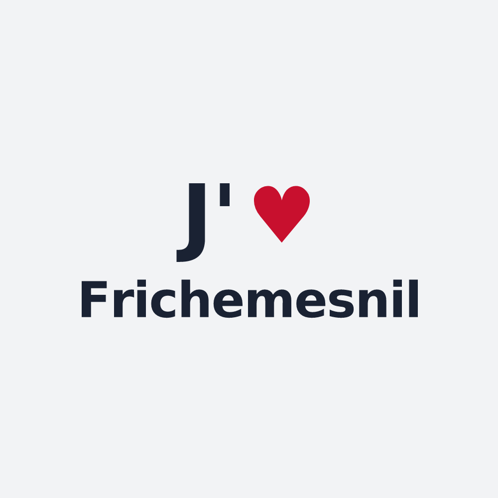 Poster personnalisé Frichemesnil — design J'aime Frichemesnil