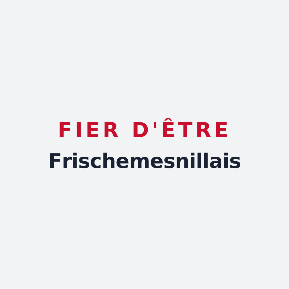 Poster « Fier d'être Frischemesnillais » — design pour Frichemesnil