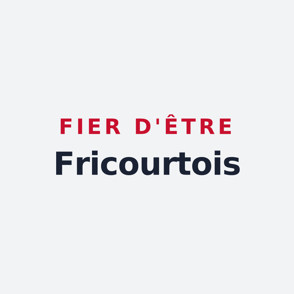 Poster « Fier d'être Fricourtois » — design pour Fricourt
