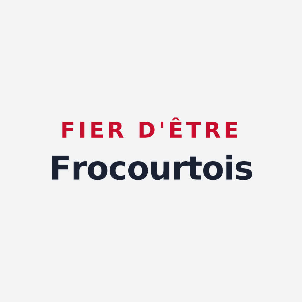 Poster « Fier d'être Frocourtois » — design pour Frocourt