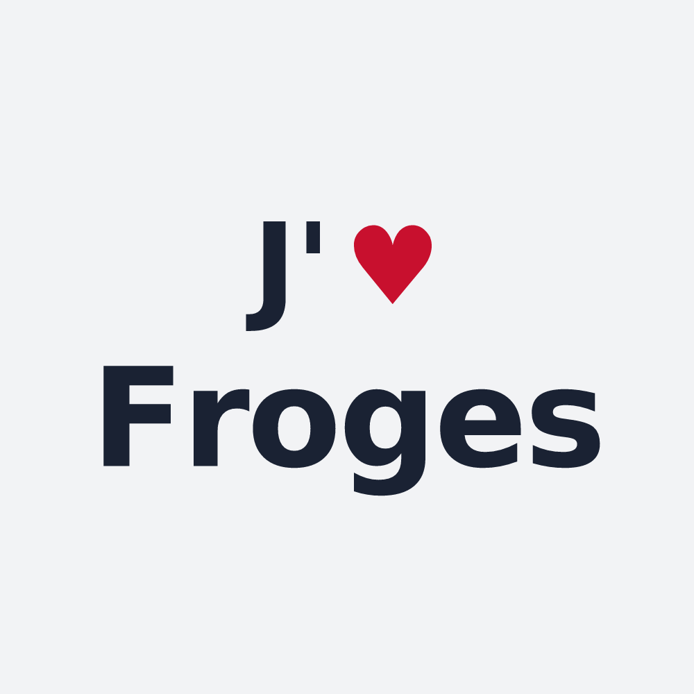 Poster personnalisé Froges — design J'aime Froges