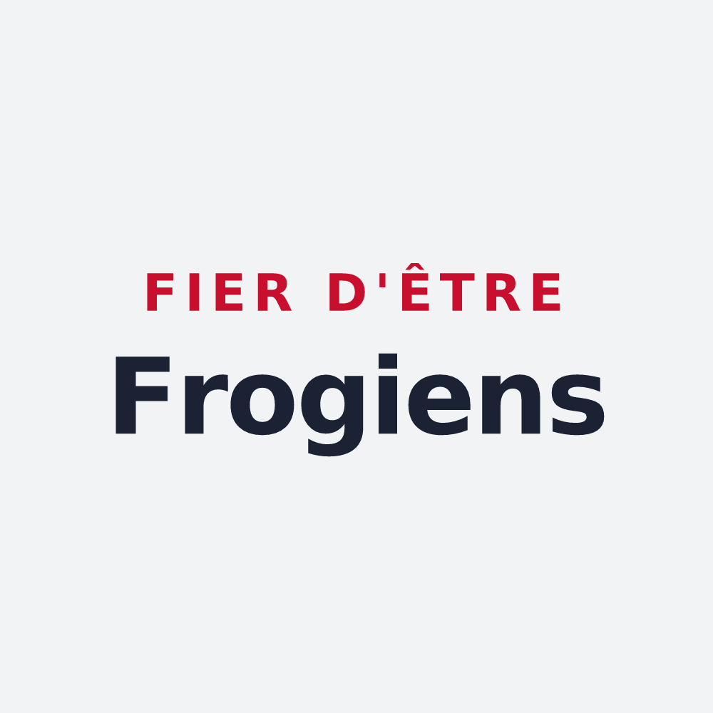 Poster « Fier d'être Frogiens » — design pour Froges