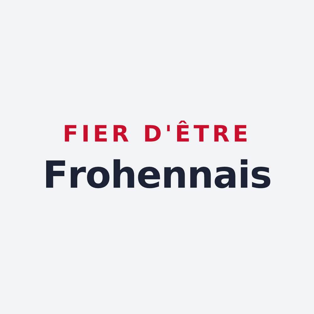 Poster « Fier d'être Frohennais » — design pour Frohen-sur-Authie