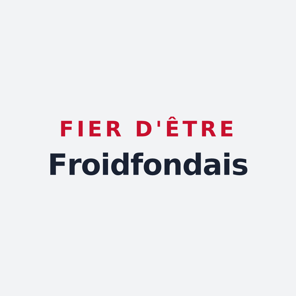 Poster « Fier d'être Froidfondais » — design pour Froidfond