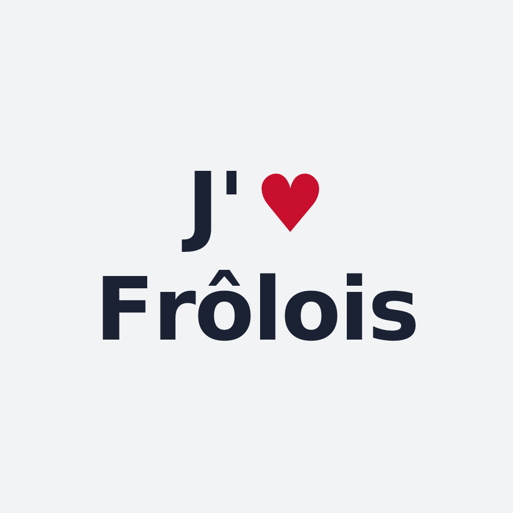 Poster personnalisé Frôlois — design J'aime Frôlois