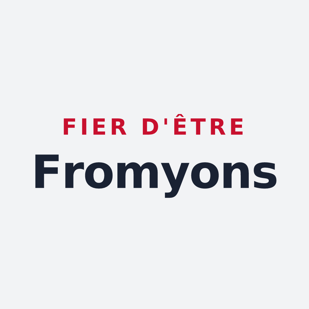 Poster « Fier d'être Fromyons » — design pour Fromy