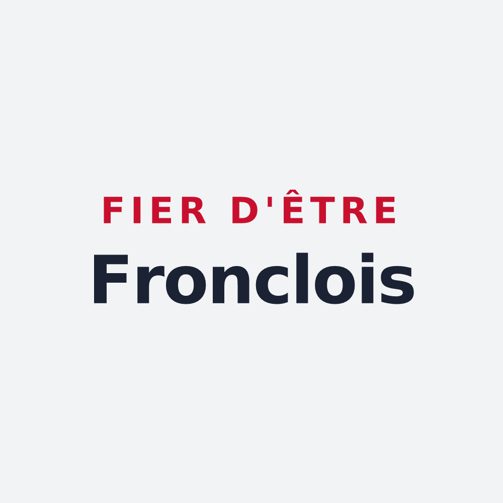Poster « Fier d'être Fronclois » — design pour Froncles