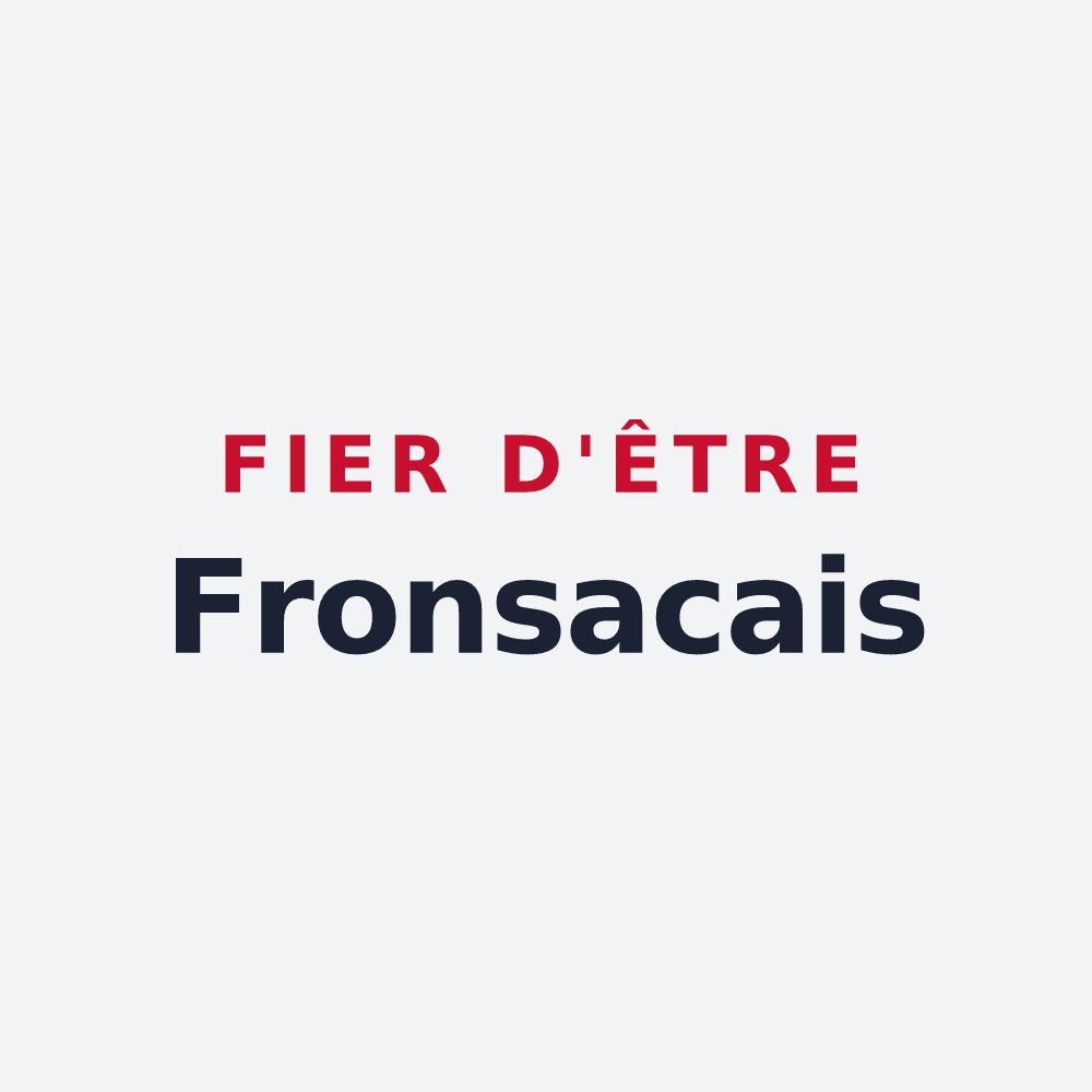 Poster « Fier d'être Fronsacais » — design pour Fronsac