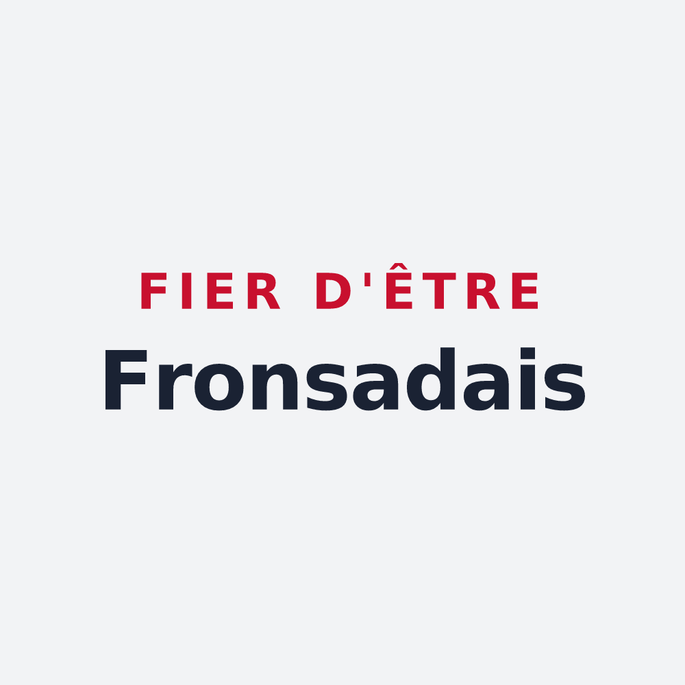 Poster « Fier d'être Fronsadais » — design pour Fronsac