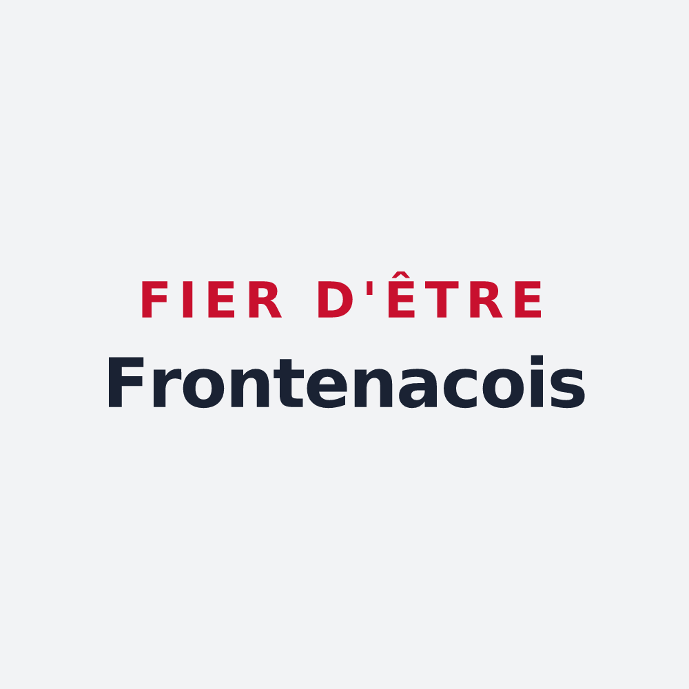 Poster « Fier d'être Frontenacois » — design pour Frontenac