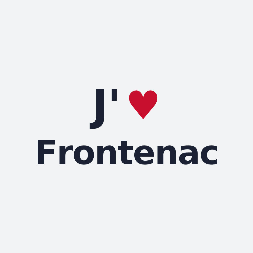 Poster personnalisé Frontenac — design J'aime Frontenac