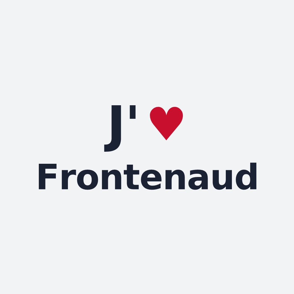 Poster personnalisé Frontenaud — design J'aime Frontenaud