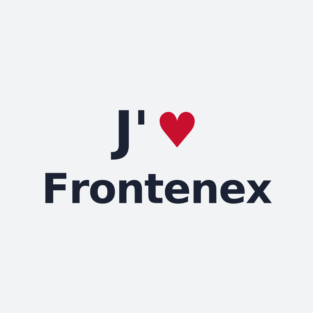 Poster personnalisé Frontenex — design J'aime Frontenex