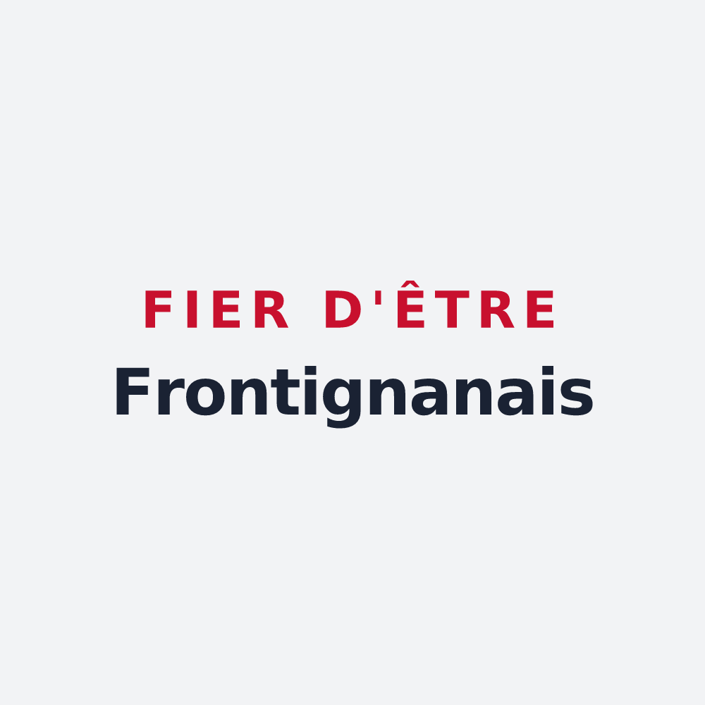 Poster « Fier d'être Frontignanais » — design pour Frontignan-Savès