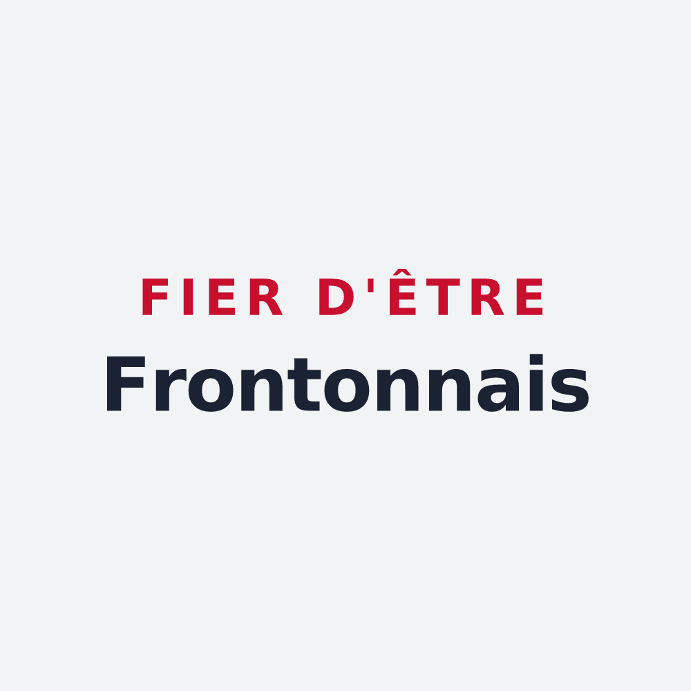 Poster « Fier d'être Frontonnais » — design pour Fronton
