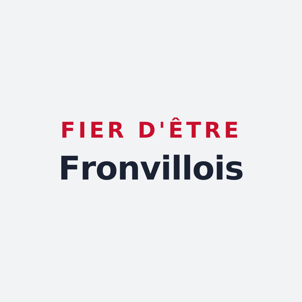 Poster « Fier d'être Fronvillois » — design pour Fronville