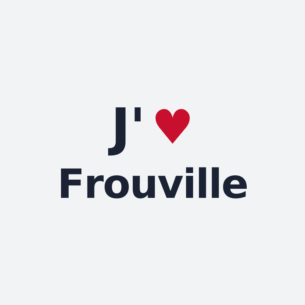 Poster personnalisé Frouville — design J'aime Frouville