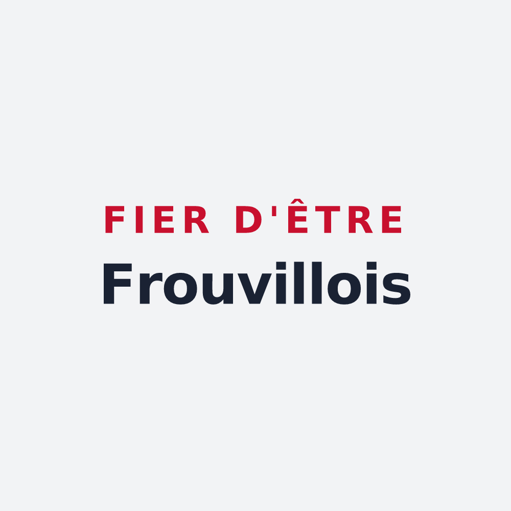 Poster « Fier d'être Frouvillois » — design pour Frouville