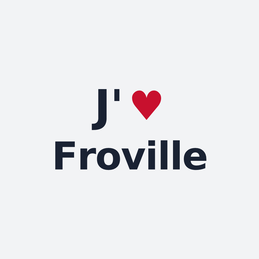 Poster personnalisé Froville — design J'aime Froville
