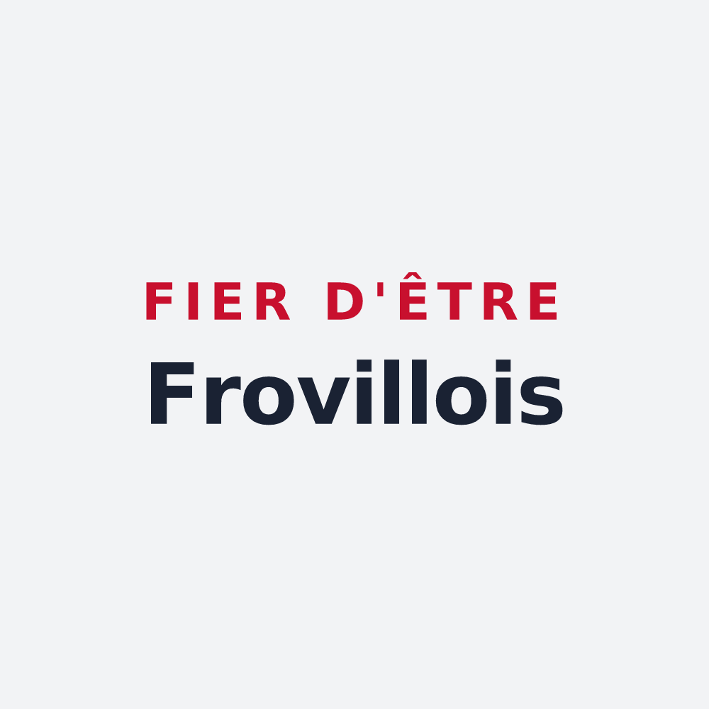 Poster « Fier d'être Frovillois » — design pour Froville