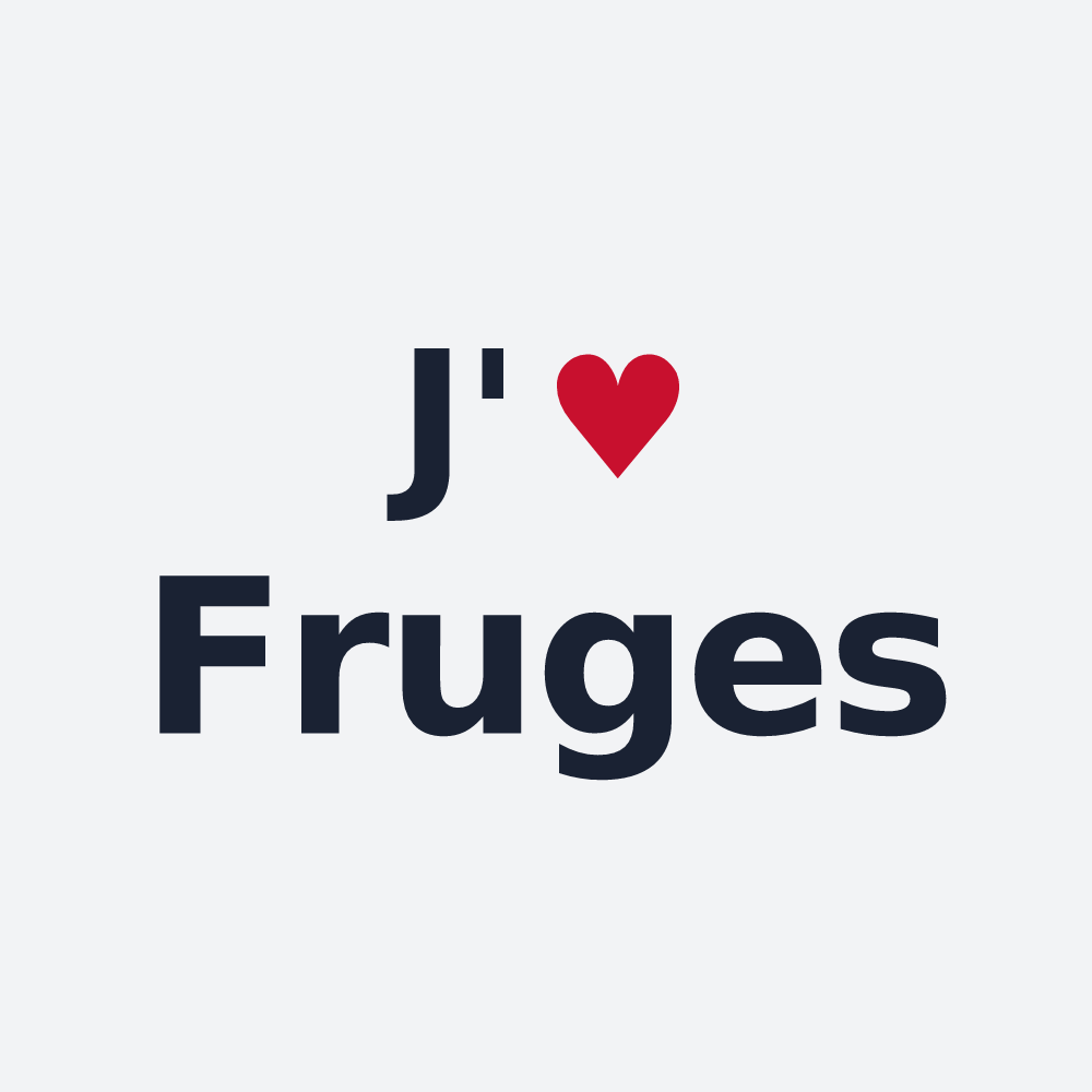 Poster personnalisé Fruges — design J'aime Fruges