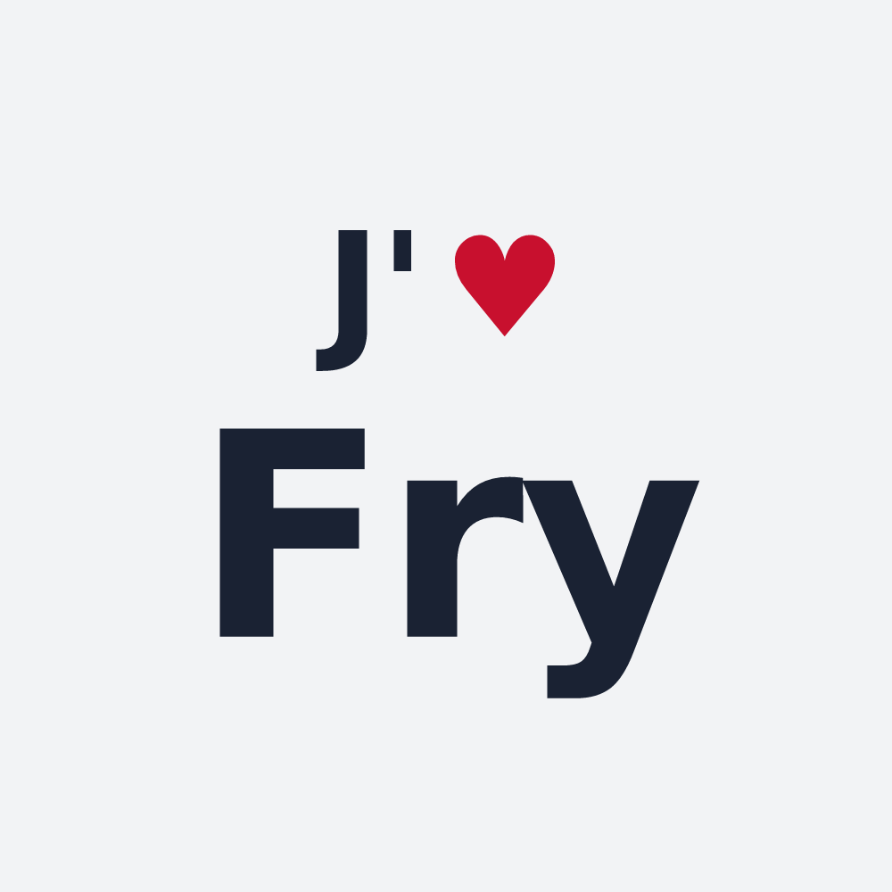 Poster personnalisé Fry — design J'aime Fry