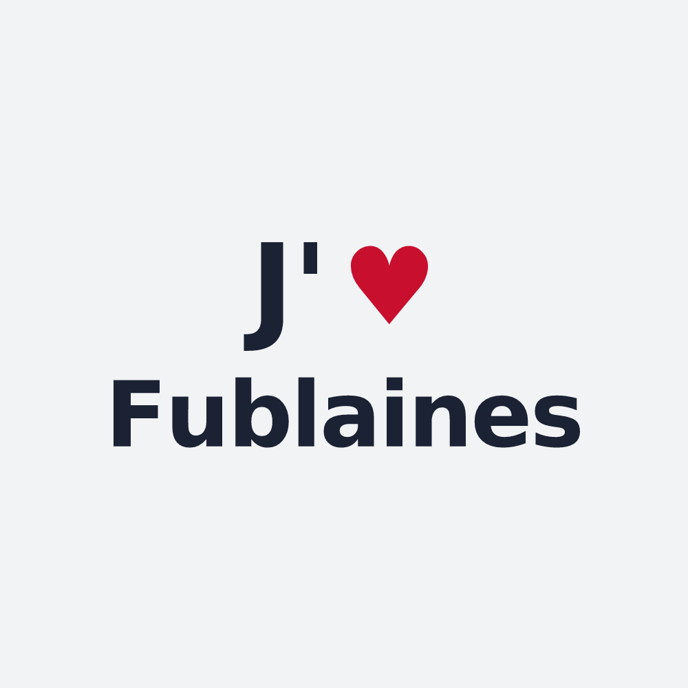 Poster personnalisé Fublaines — design J'aime Fublaines
