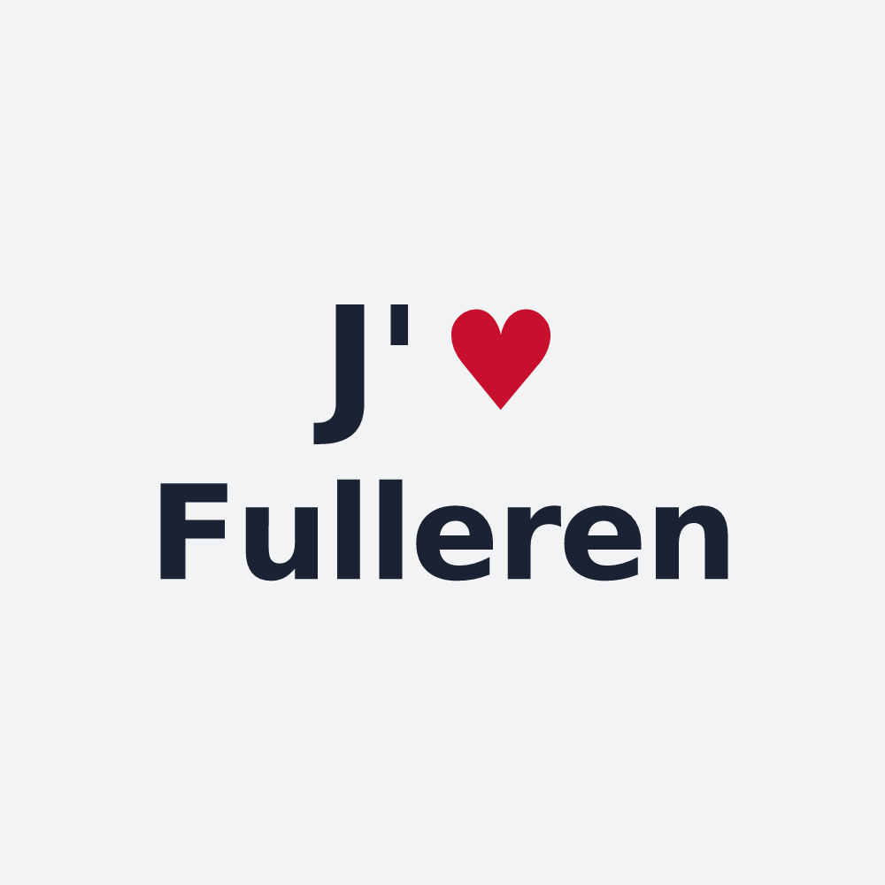 Poster personnalisé Fulleren — design J'aime Fulleren