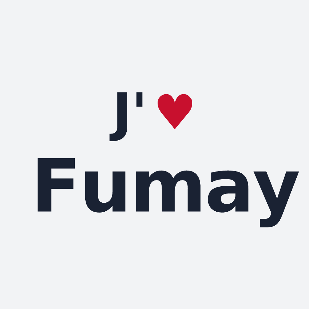Poster personnalisé Fumay — design « J'aime Fumay » imprimé sur le poster