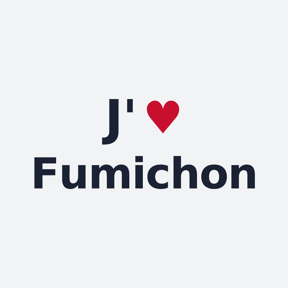 Poster personnalisé Fumichon — design J'aime Fumichon
