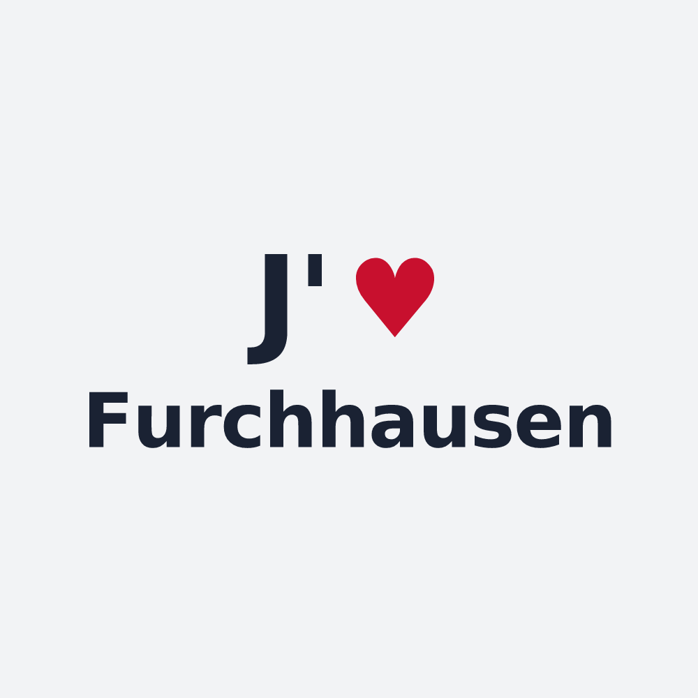 Poster personnalisé Furchhausen — design J'aime Furchhausen