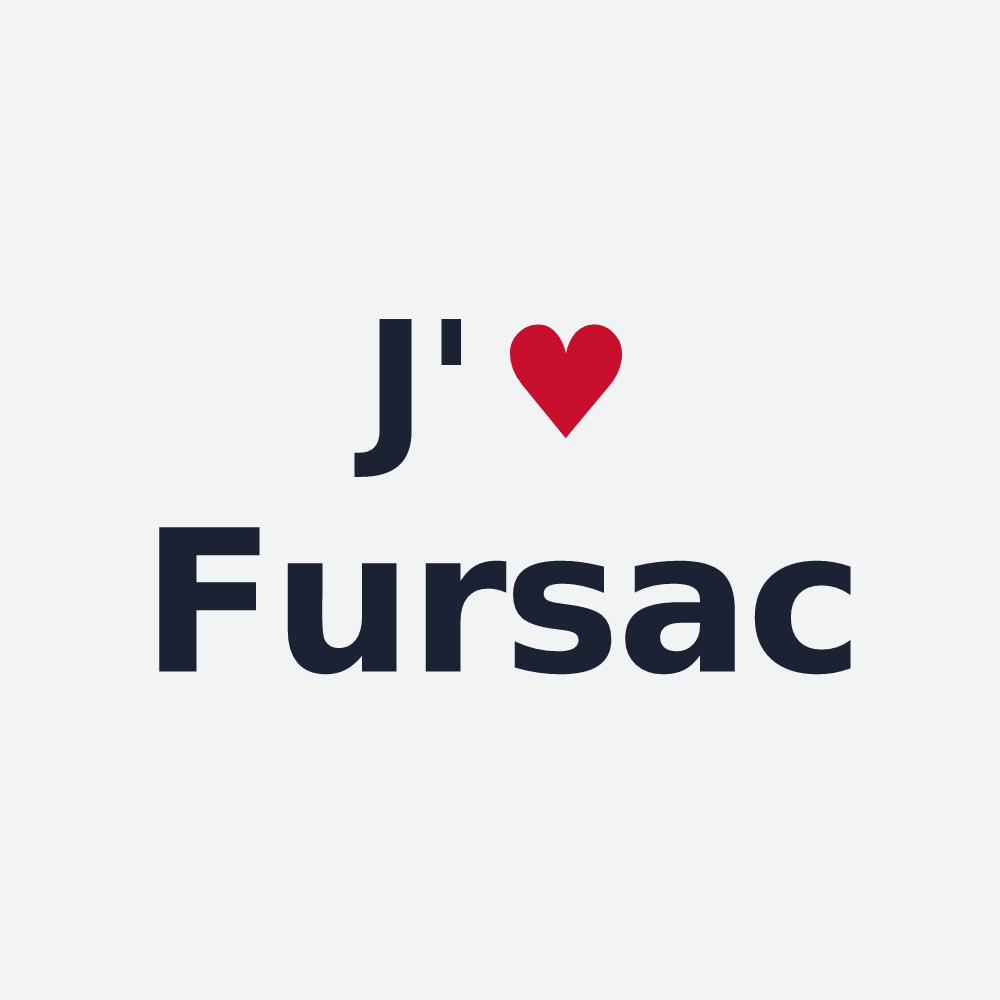 Poster personnalisé Fursac — design J'aime Fursac