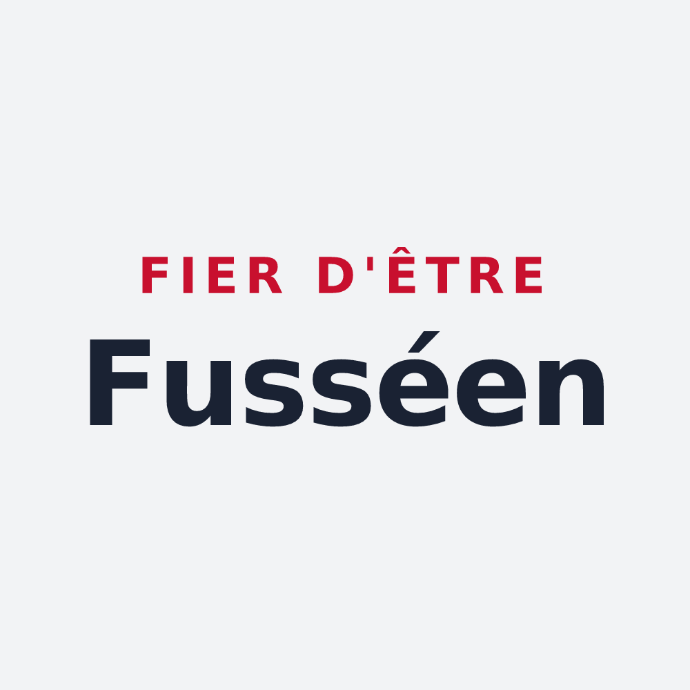 Poster « Fier d'être Fusséen » — design pour Fussy