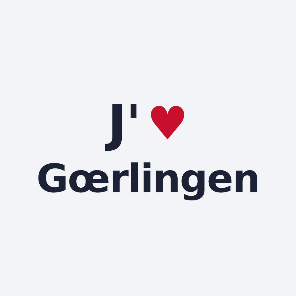 Poster personnalisé Gœrlingen — design J'aime Gœrlingen