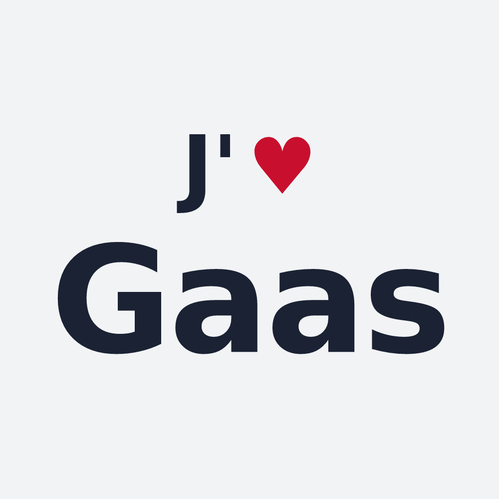 Poster personnalisé Gaas — design J'aime Gaas