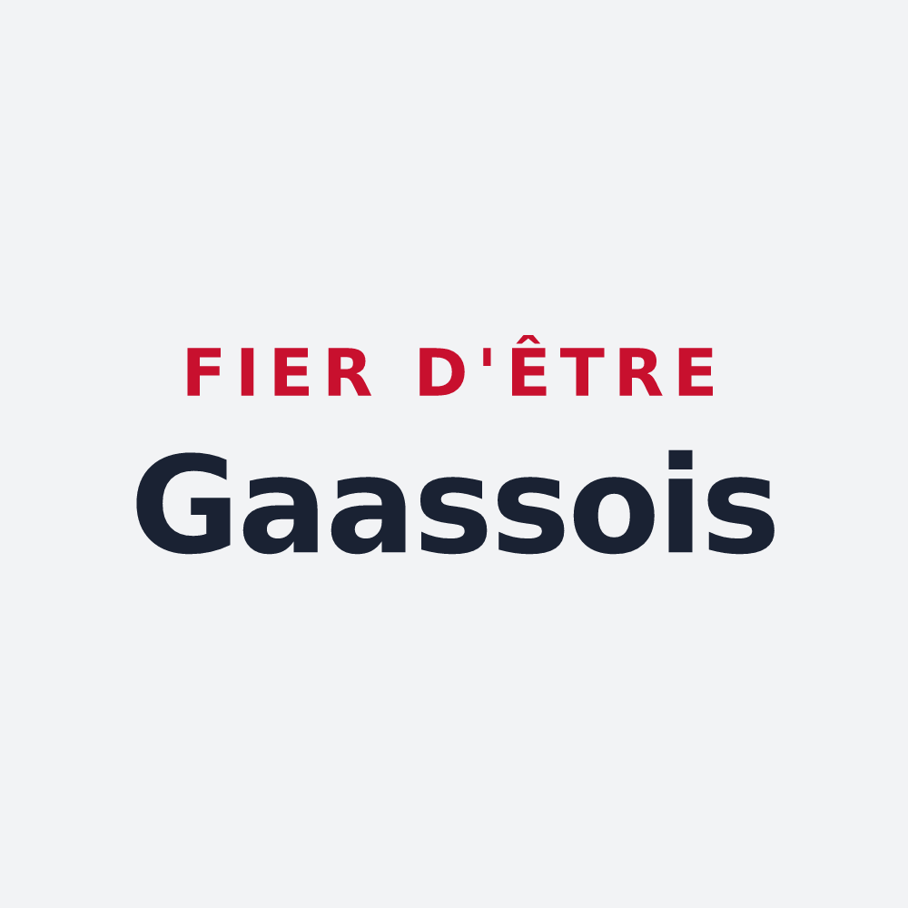 Poster « Fier d'être Gaassois » — design pour Gaas