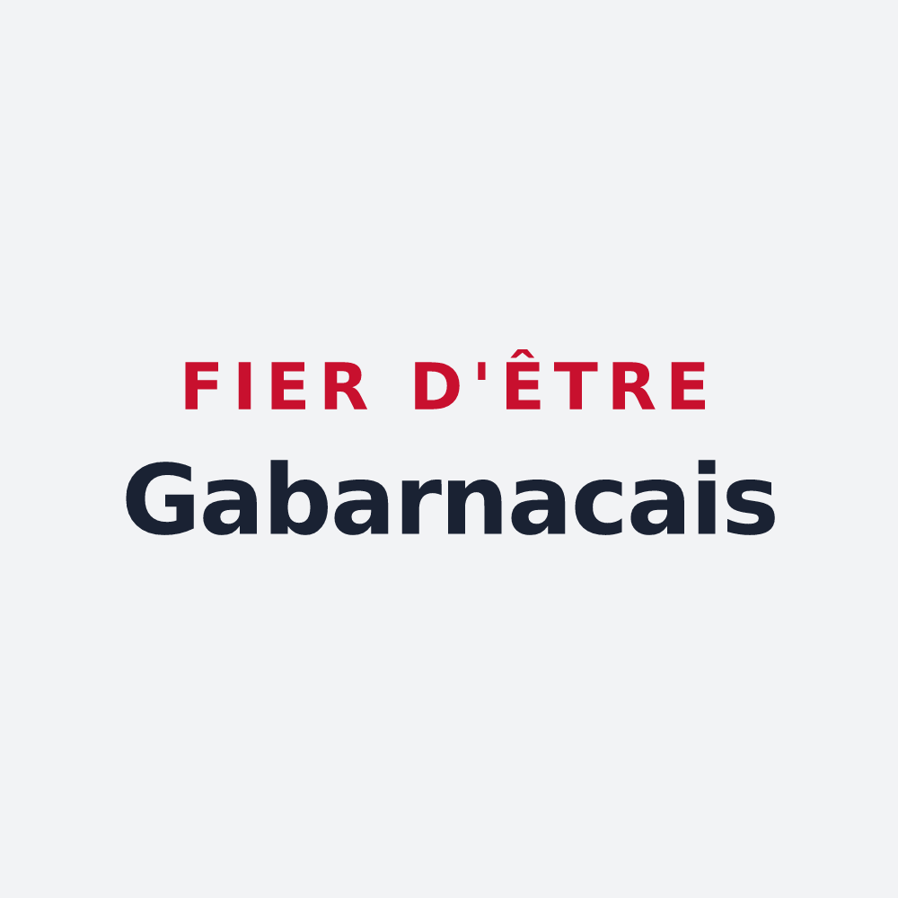 Poster « Fier d'être Gabarnacais » — design pour Gabarnac