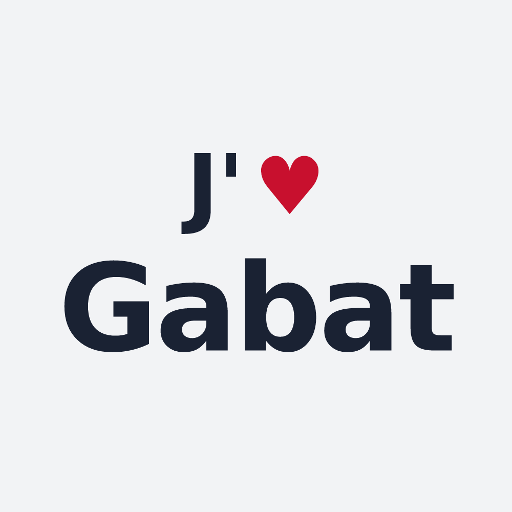 Poster personnalisé Gabat — design J'aime Gabat