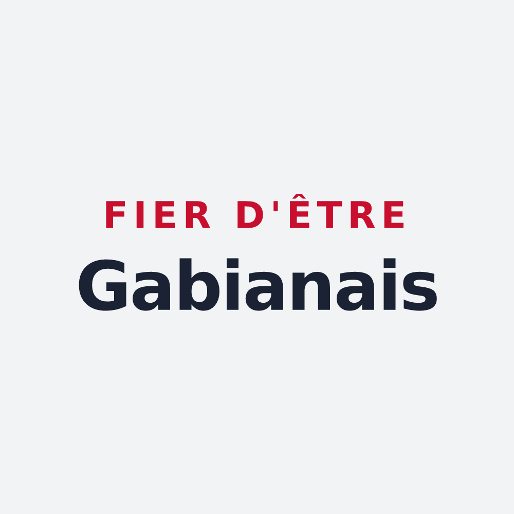 Poster « Fier d'être Gabianais » — design pour Gabian
