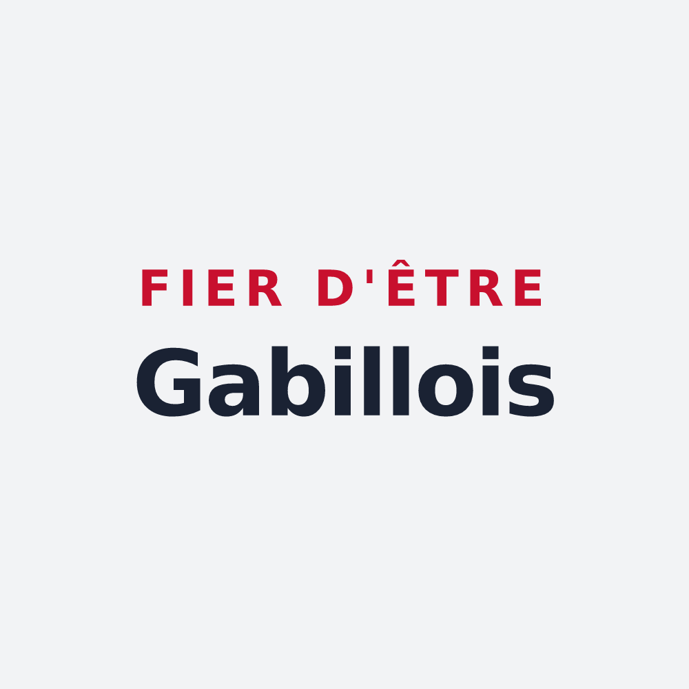 Poster « Fier d'être Gabillois » — design pour Gabillou
