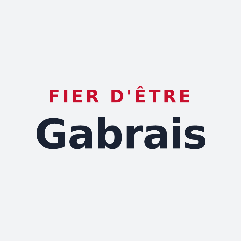 Poster « Fier d'être Gabrais » — design pour Gabre