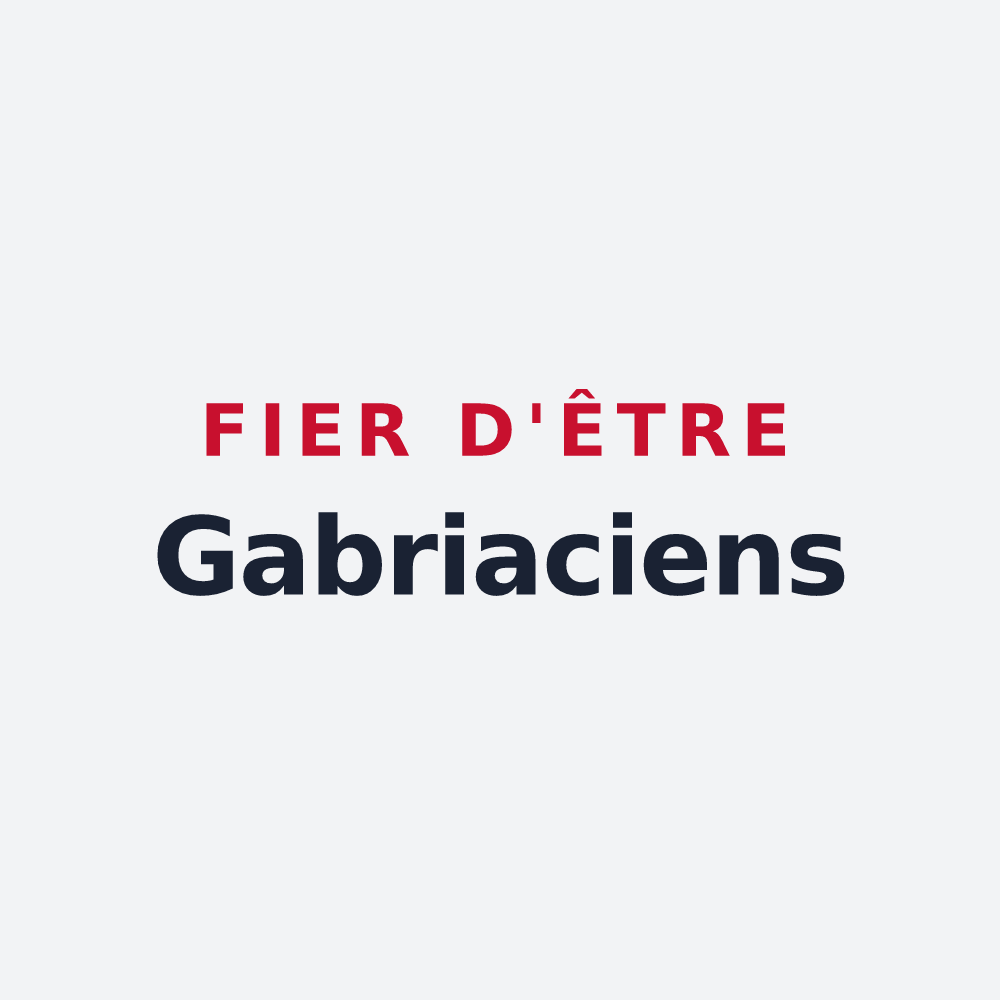 Poster « Fier d'être Gabriaciens » — design pour Gabriac
