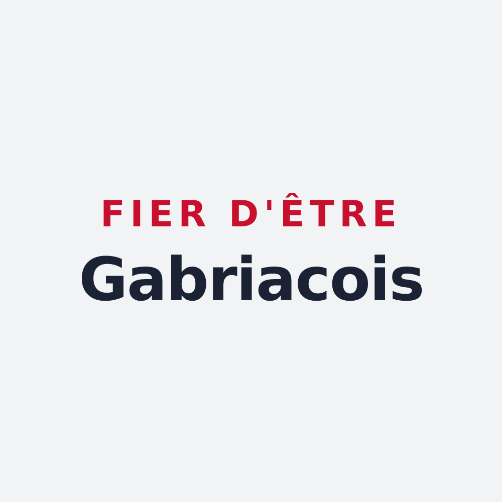 Poster « Fier d'être Gabriacois » — design pour Gabriac