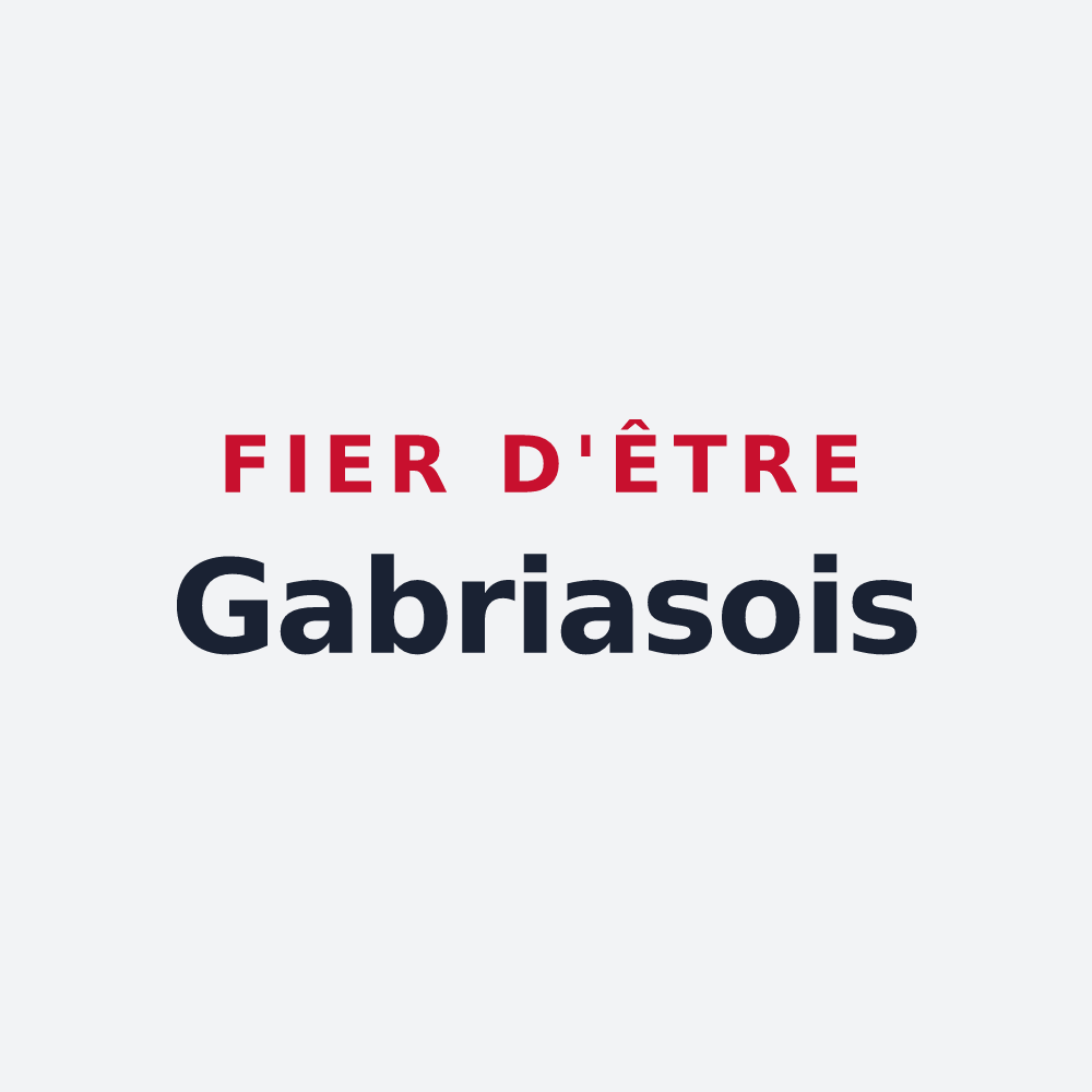Poster « Fier d'être Gabriasois » — design pour Gabrias