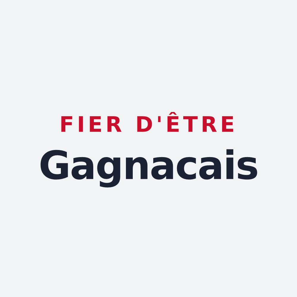 Poster « Fier d'être Gagnacais » — design pour Gagnac-sur-Garonne