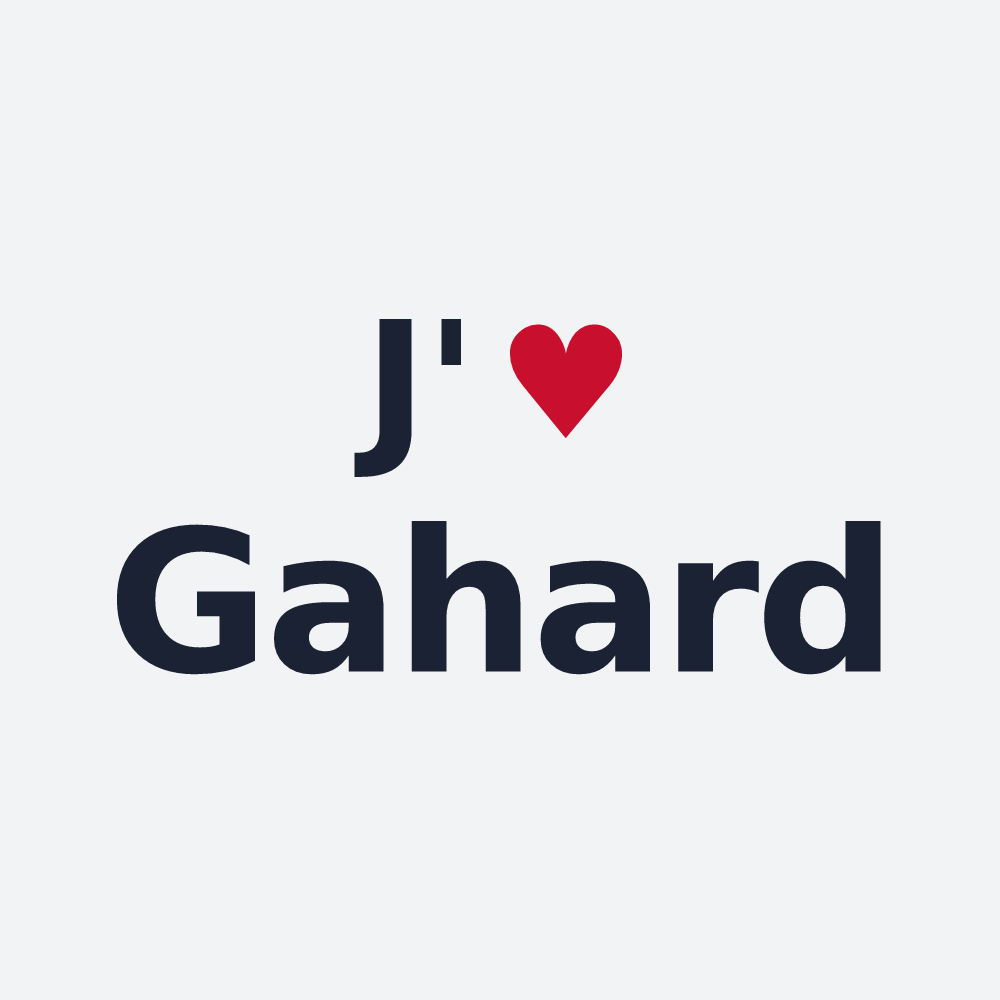 Poster personnalisé Gahard — design J'aime Gahard