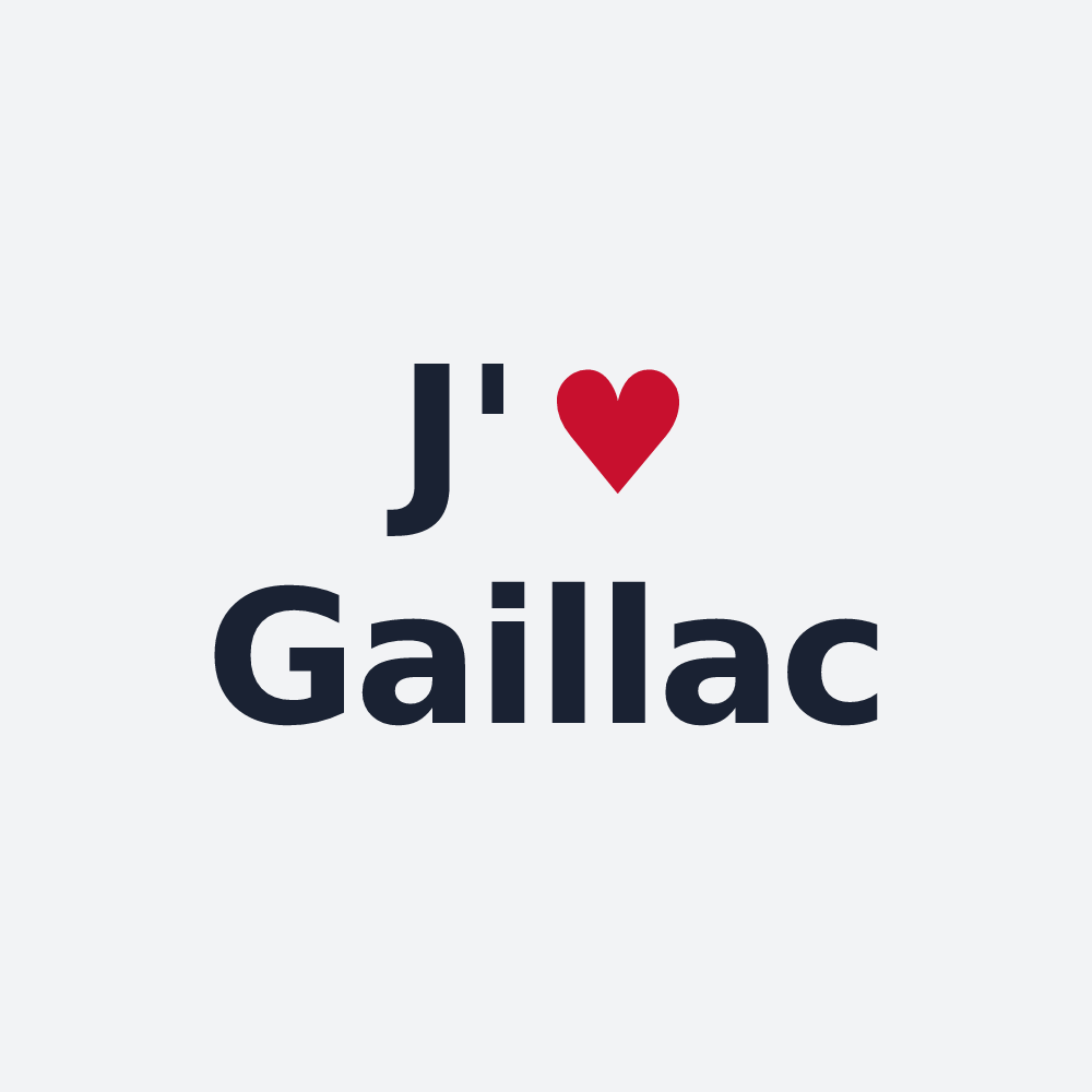 Poster personnalisé Gaillac — design J'aime Gaillac