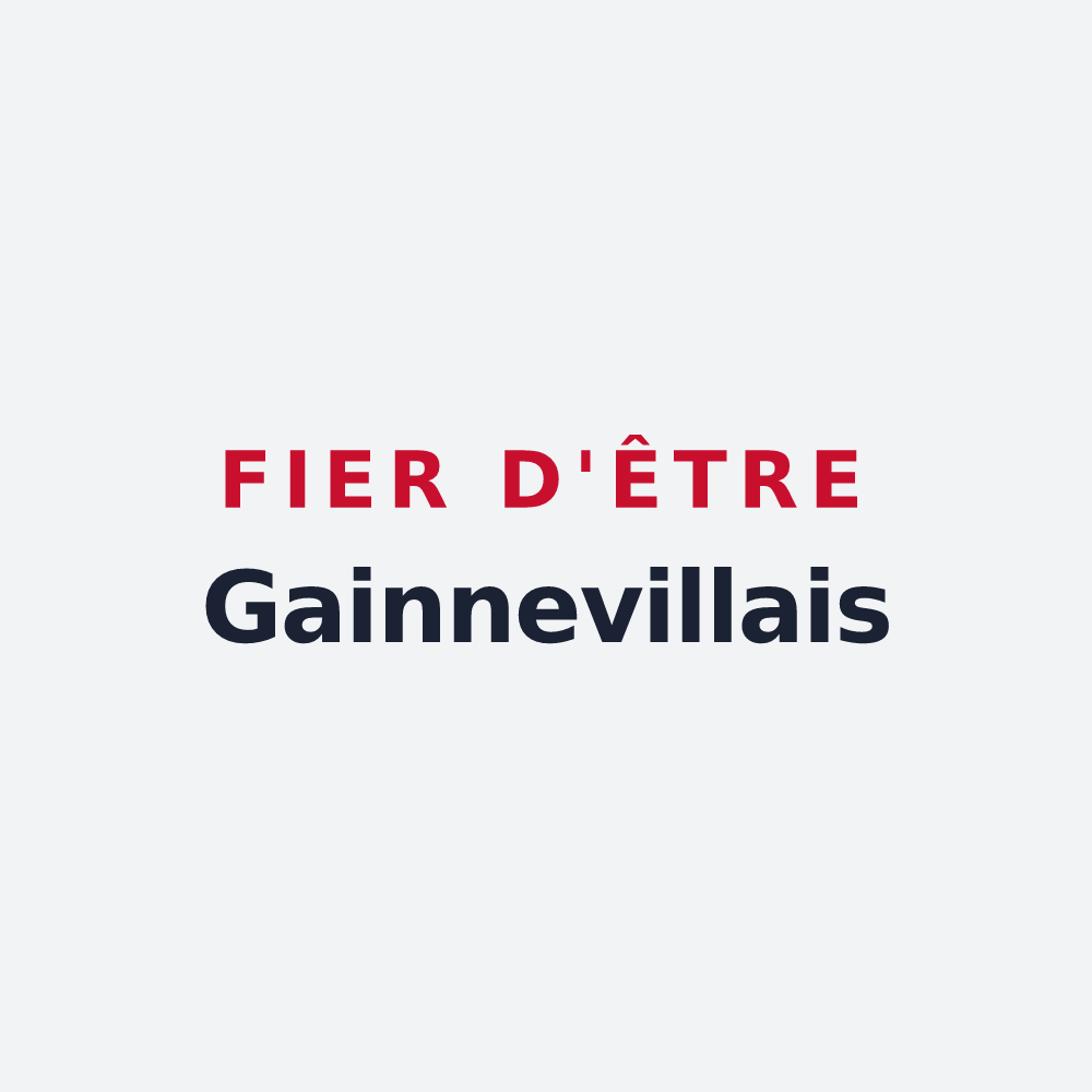 Poster « Fier d'être Gainnevillais » — design pour Gainneville
