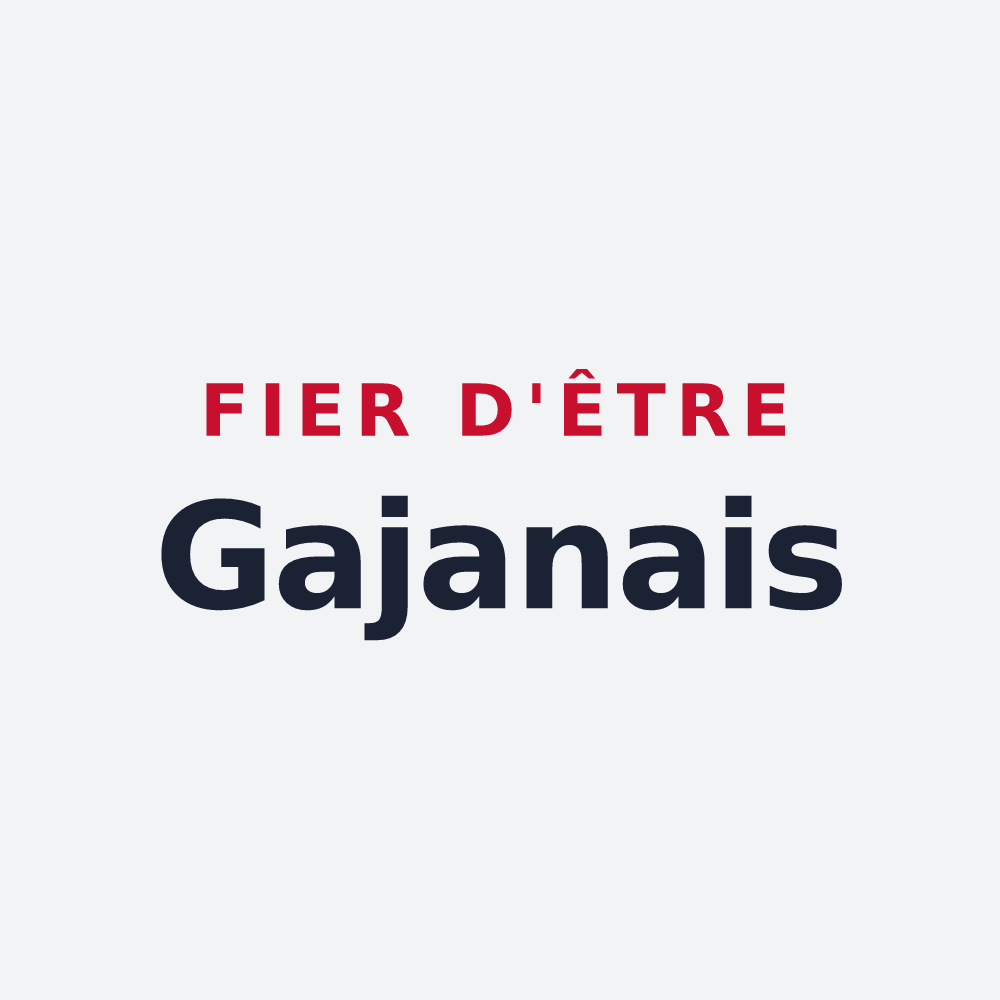 Poster « Fier d'être Gajanais » — design pour Gajan